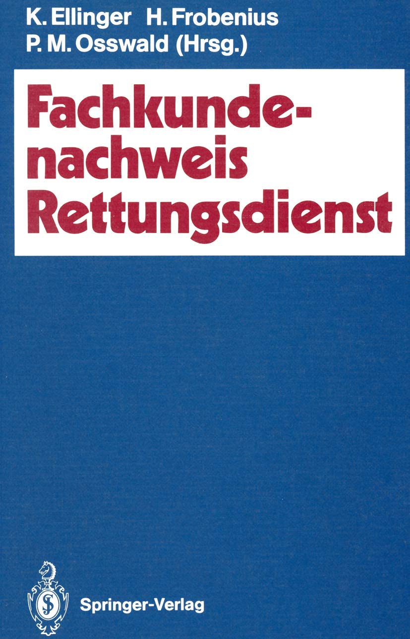 Fachkundenachweis Rettungsdienst Medicine