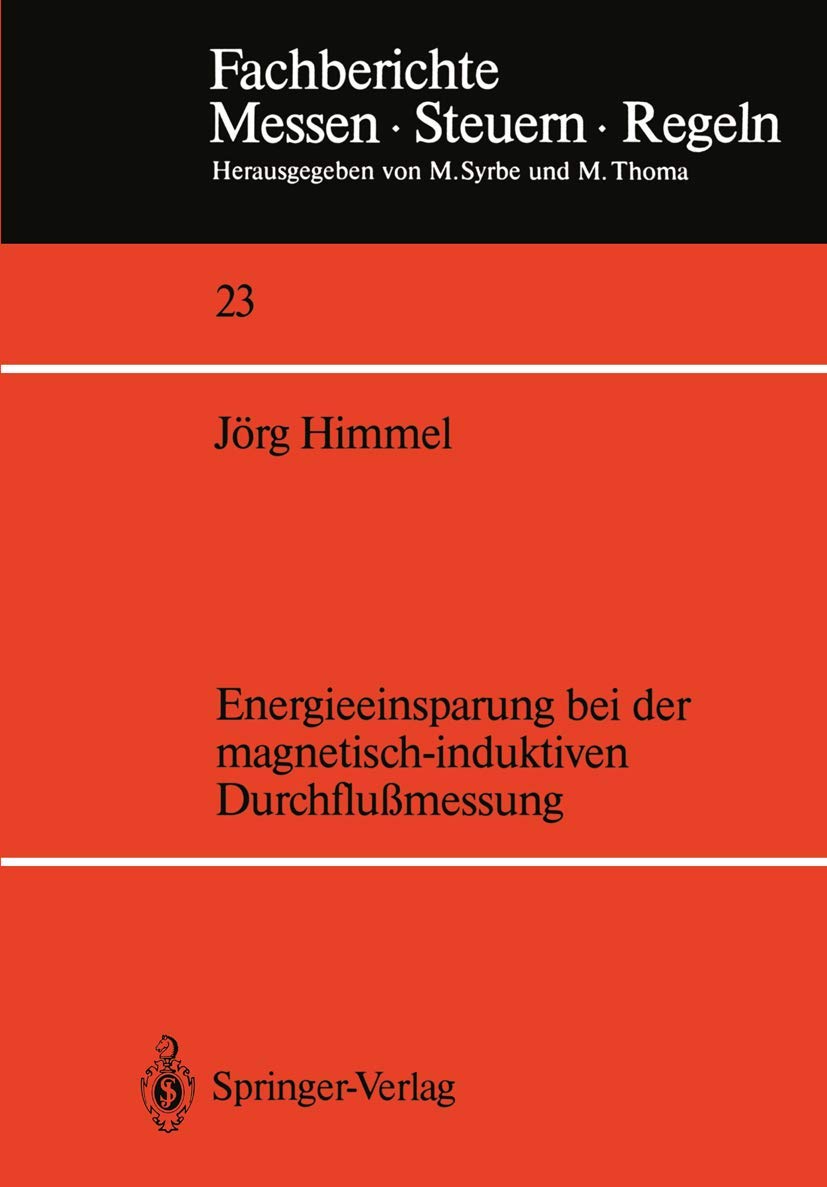 Energieeinsparung bei der magnetisch-induktiven Durchflußmessung book