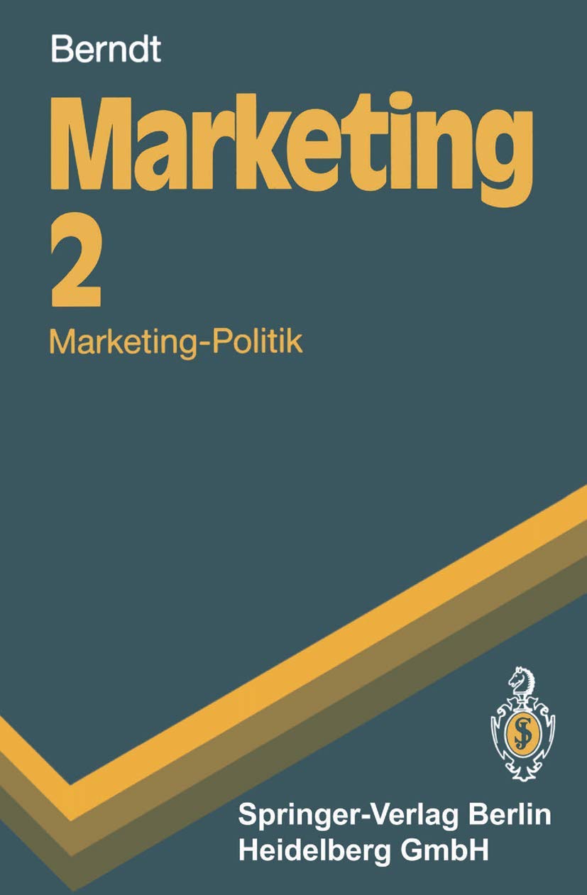 Marketing, Band 2: Marketing-Politik Law