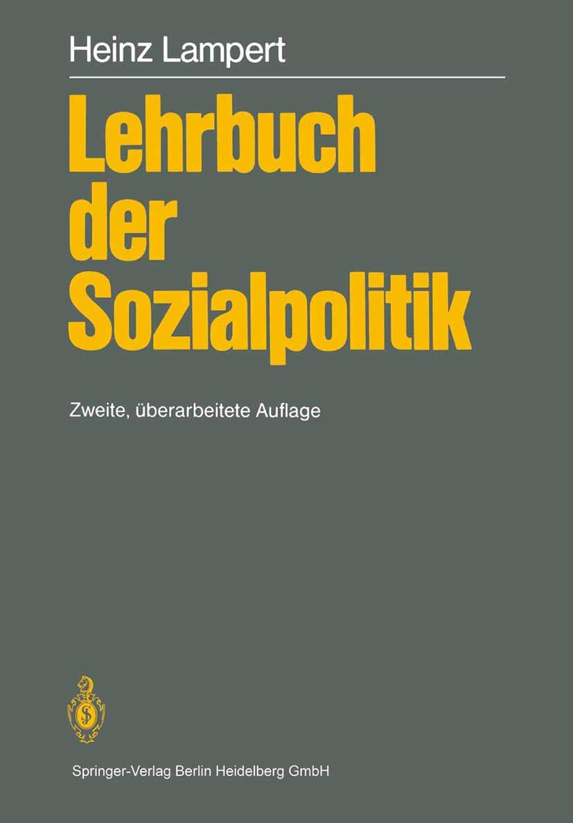 Lehrbuch der Sozialpolitik Law