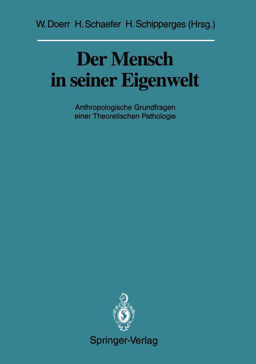 Der Mensch in seiner Eigenwelt Medicine Books