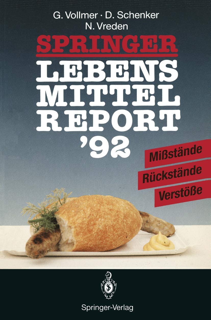 Product Image: Springer Lebensmittelreport '92