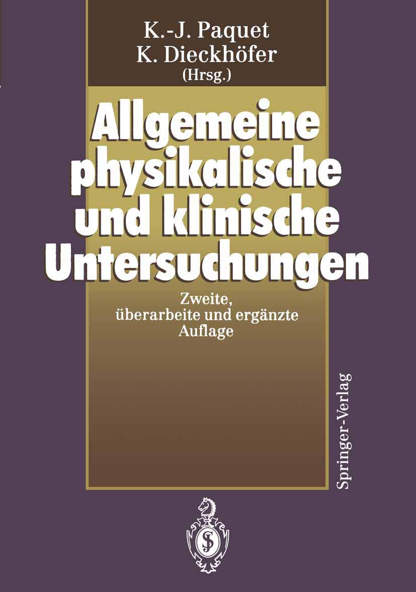 Allgemeine physikalische und klinische Untersuchungen Medicine