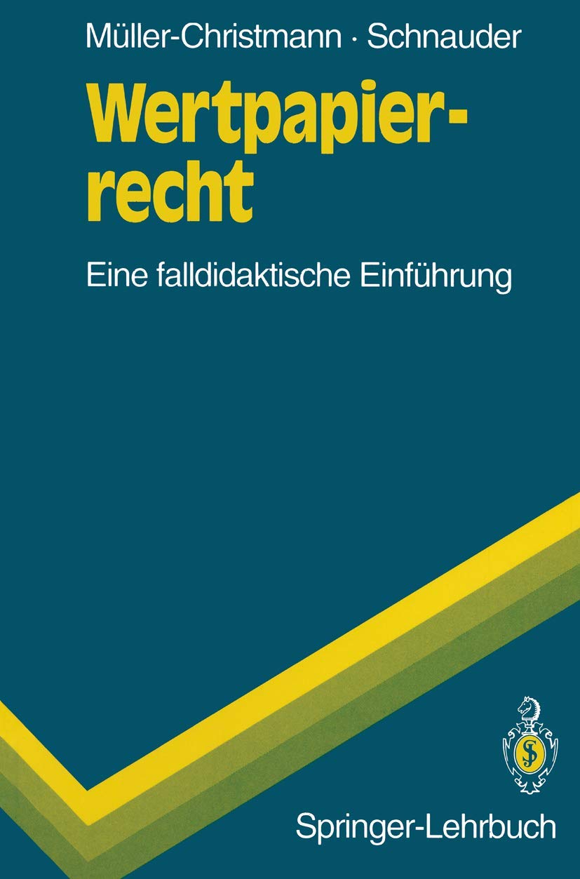 Wertpapierrecht - Eine falldidaktische Einführung Law