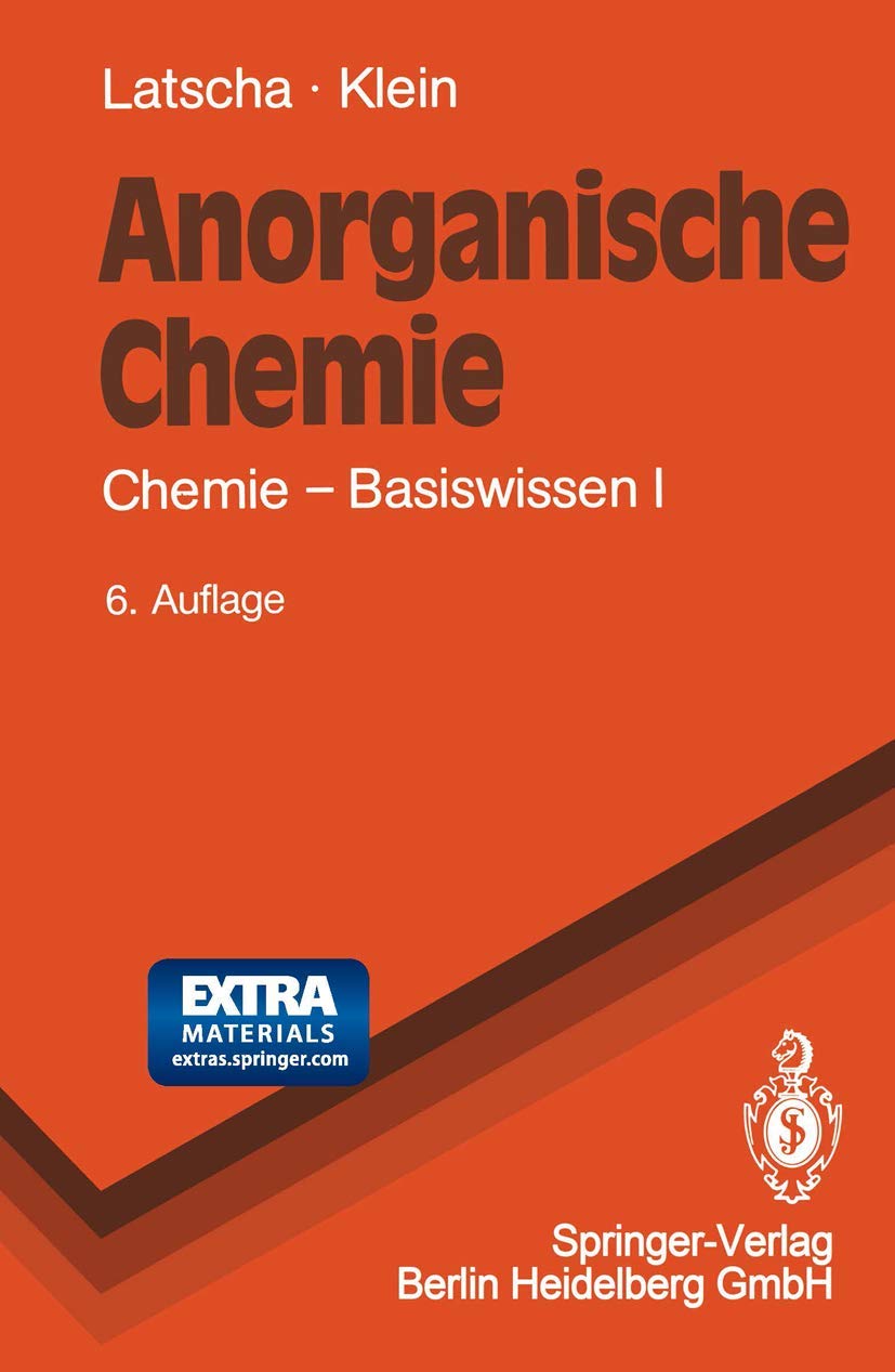 Anorganische Chemie: Chemie ― Basiswissen I (Springer-Lehrbuch) Geology & Geography