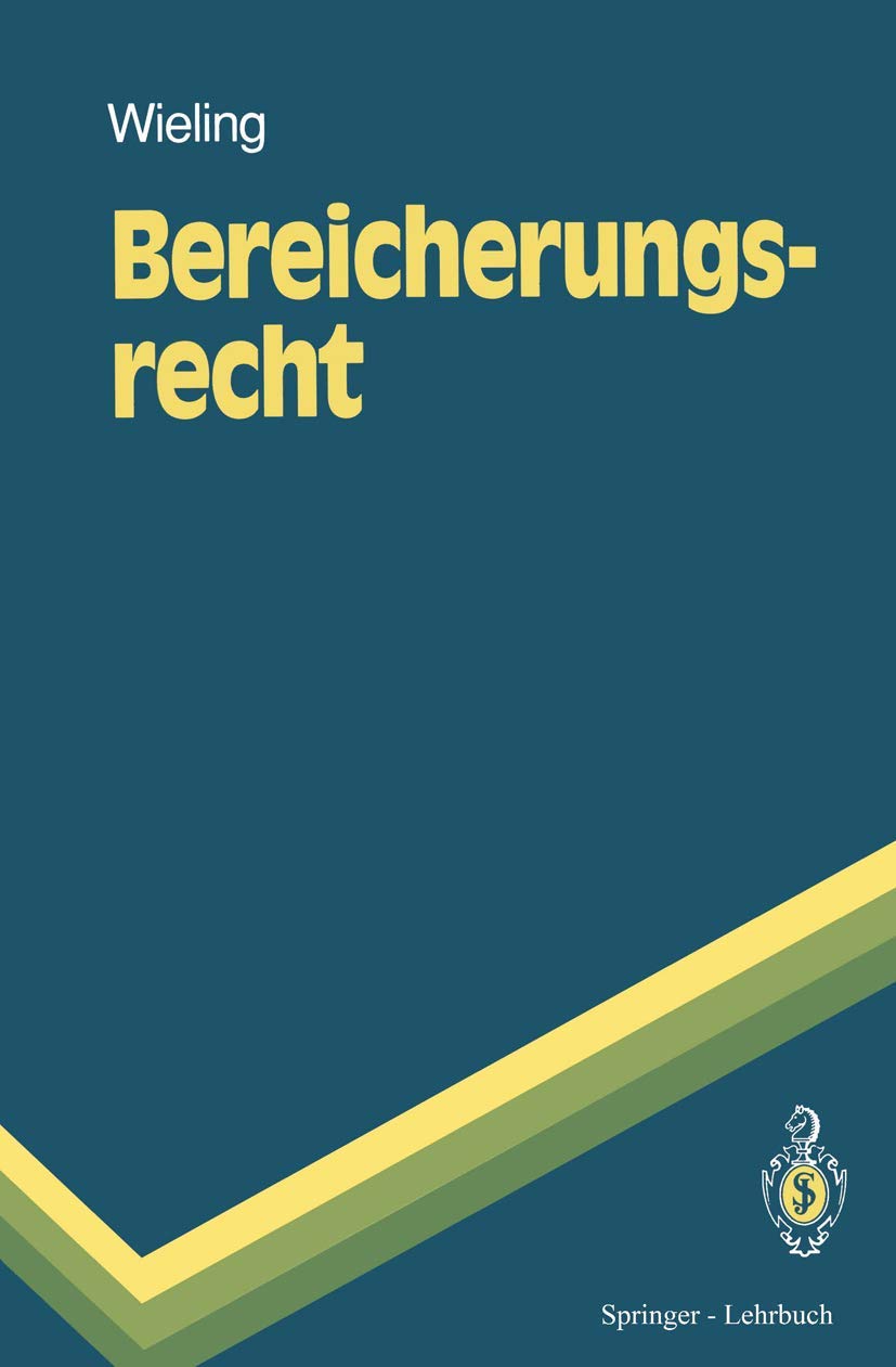 Bereicherungsrecht (Springer-Lehrbuch) book