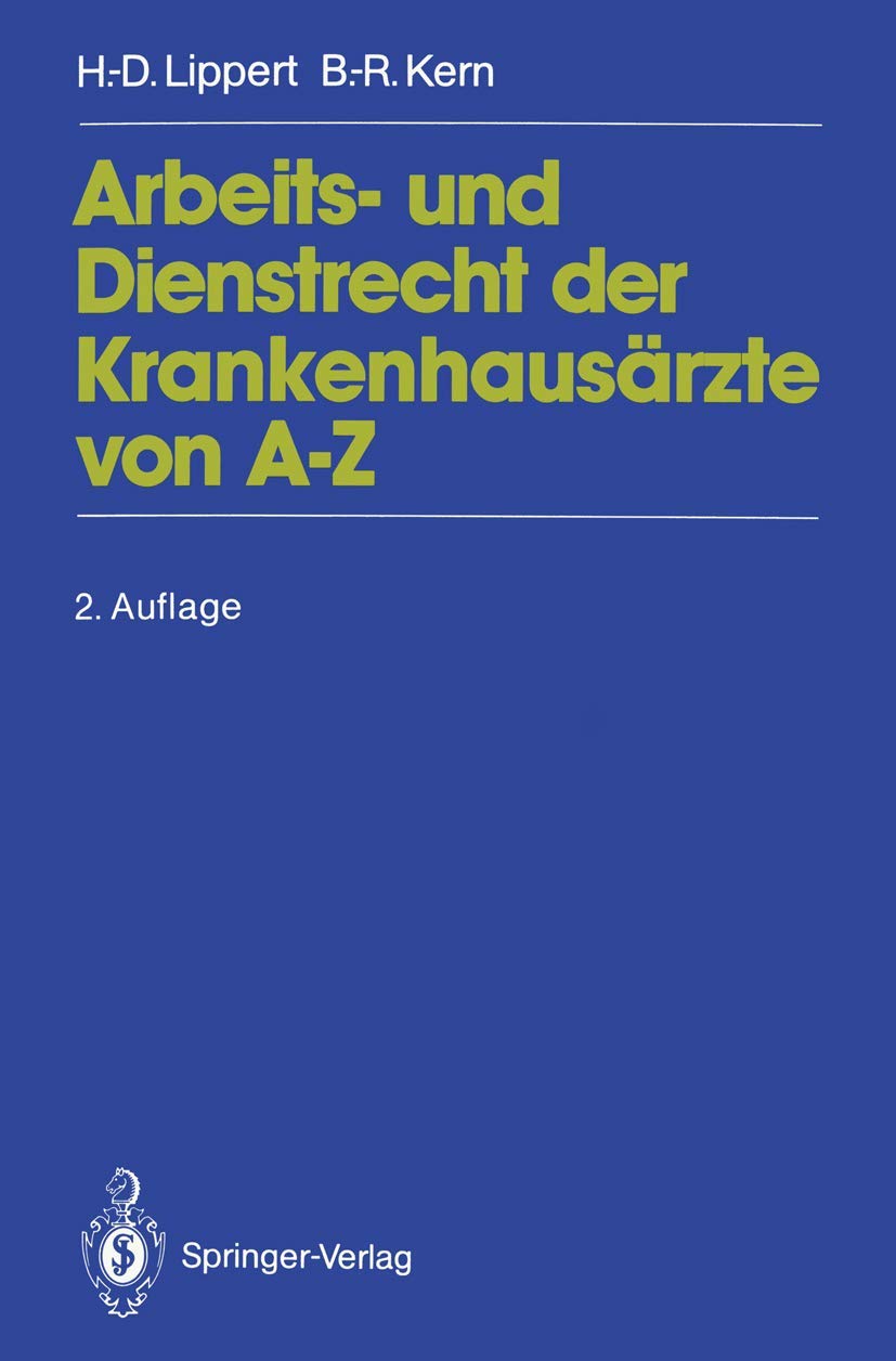 Arbeits- und Dienstrecht der Krankenhausärzte von A-Z Medicine