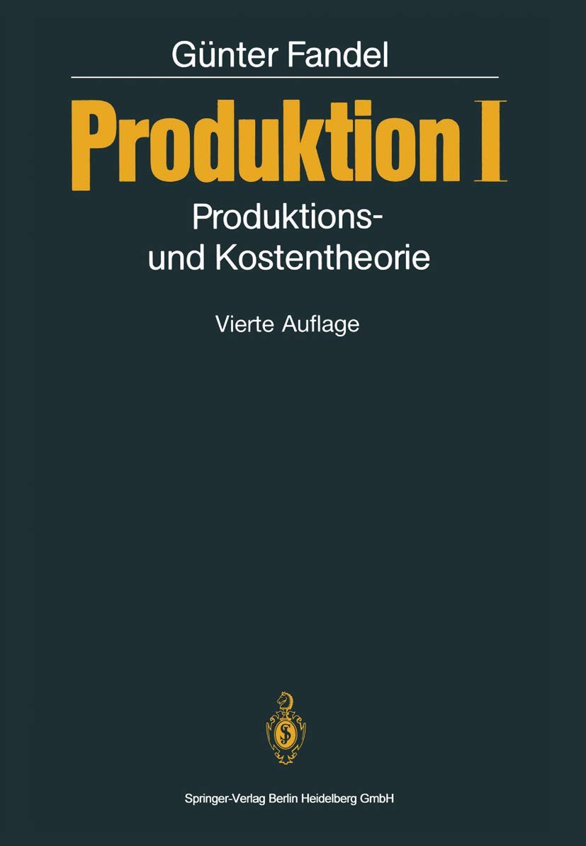 Produktion I: Produktions- und Kostentheorie Law