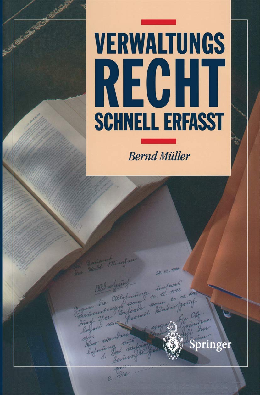 Verwaltungsrecht: Schnell erfaßt (Recht - schnell erfasst) Law
