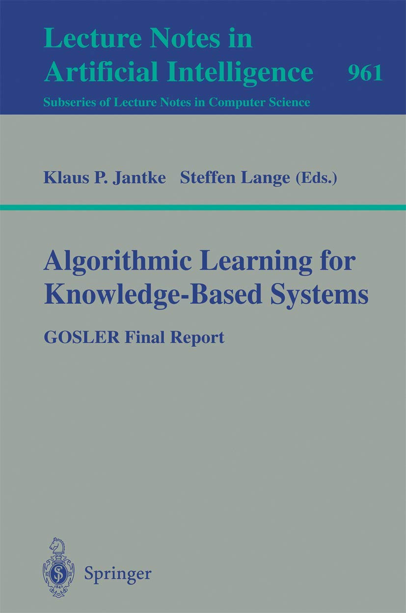Algorithmic Learning for Knowledge-Based Systems Computer Science