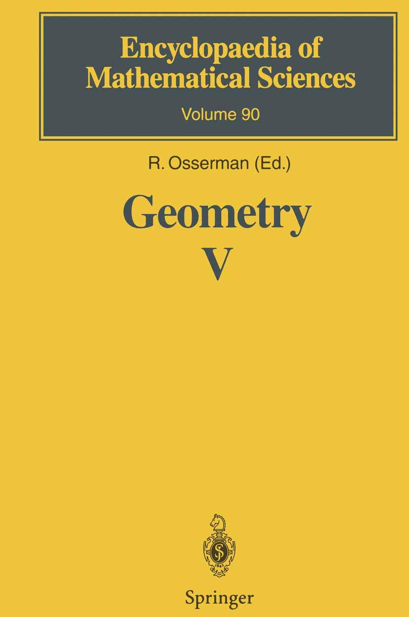 Geometry V: Minimal Surfaces (Encyclopaedia of Mathematical Sciences, 90, Band 90) Mathematics