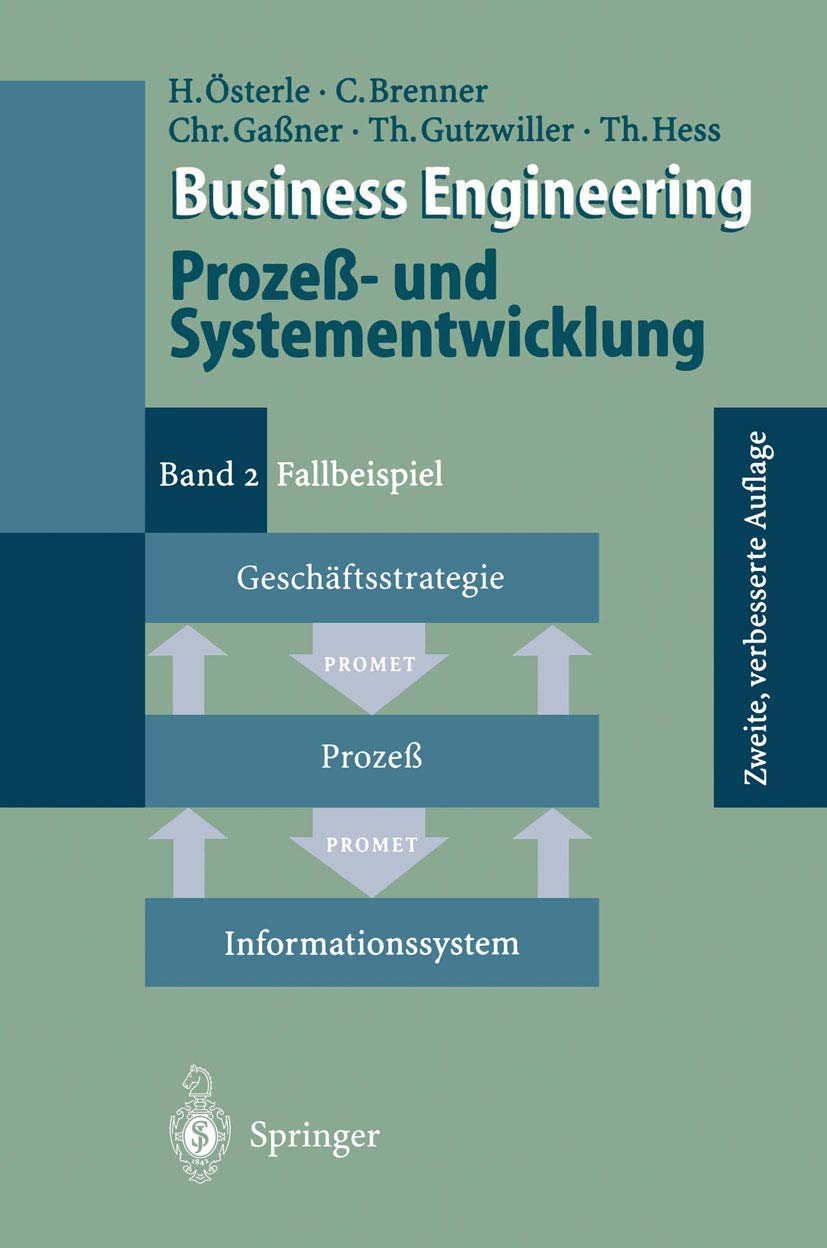 Business Engineering Prozeß- und Systementwicklung Law Books