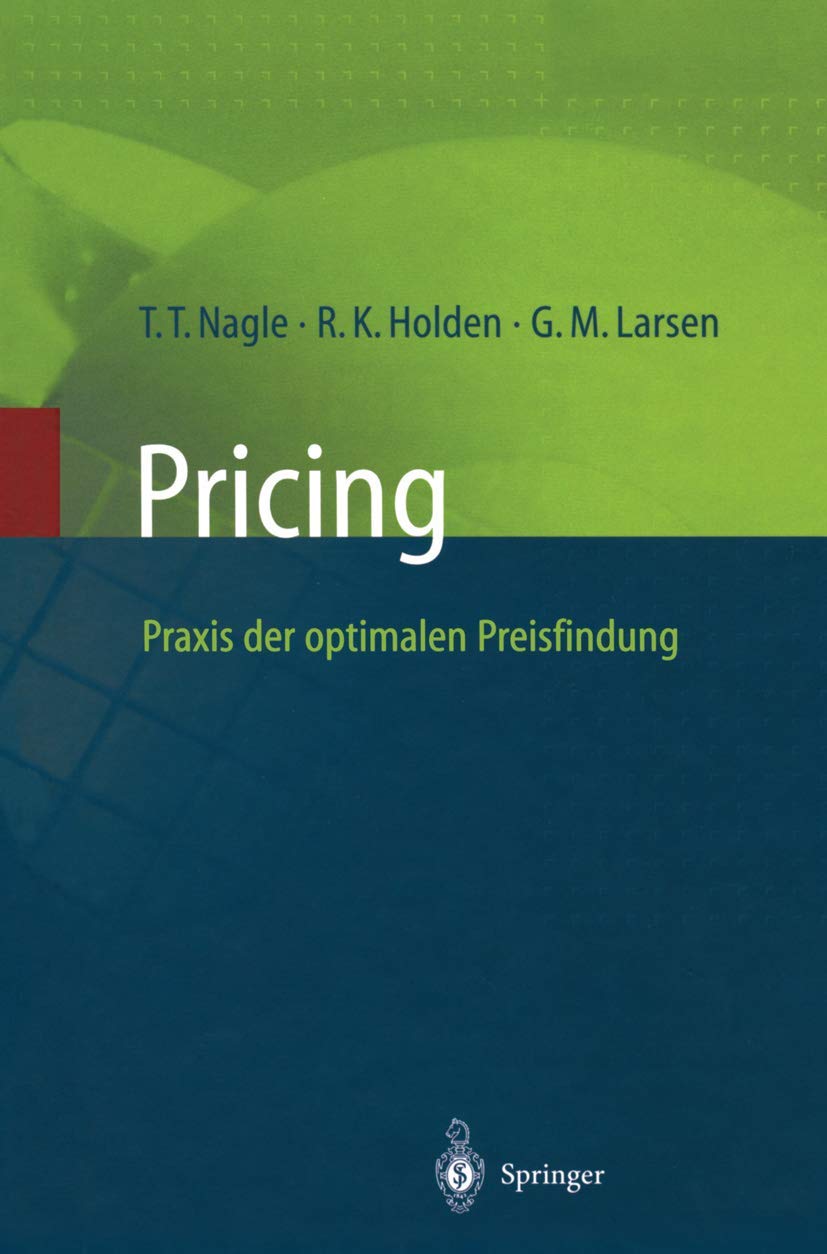 Pricing - Praxis der optimalen Preisfindung Law Books