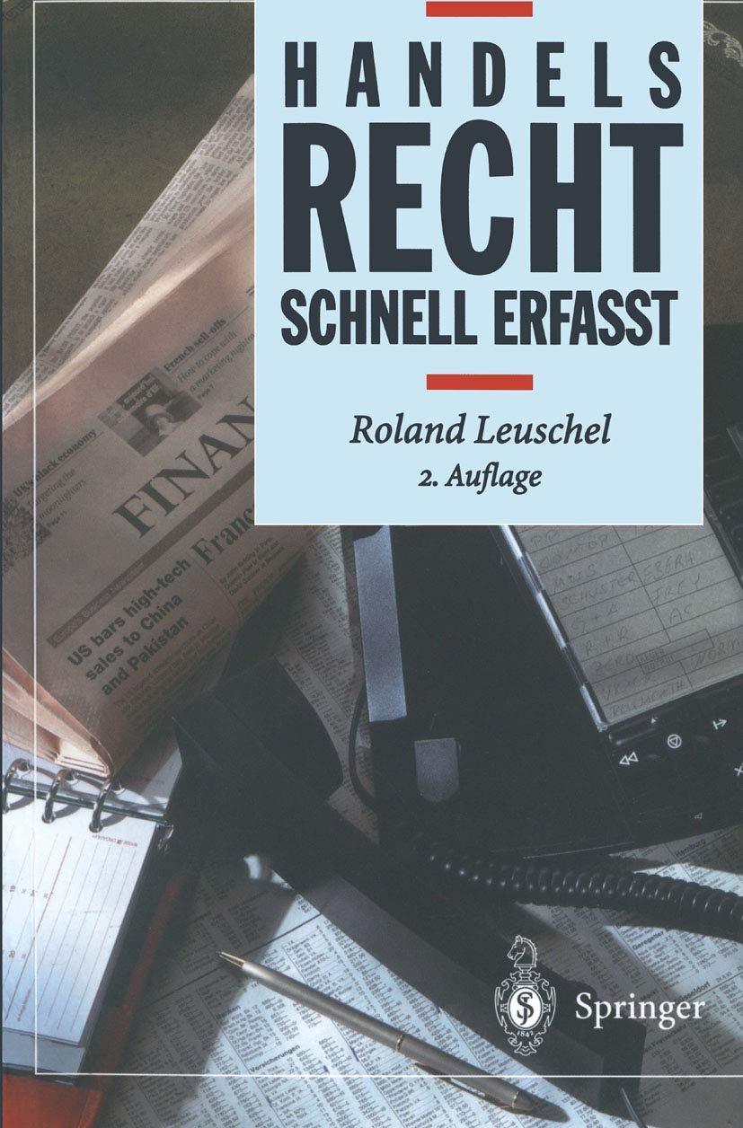 Handelsrecht: Schnell erfaßt (Recht - schnell erfasst) Law