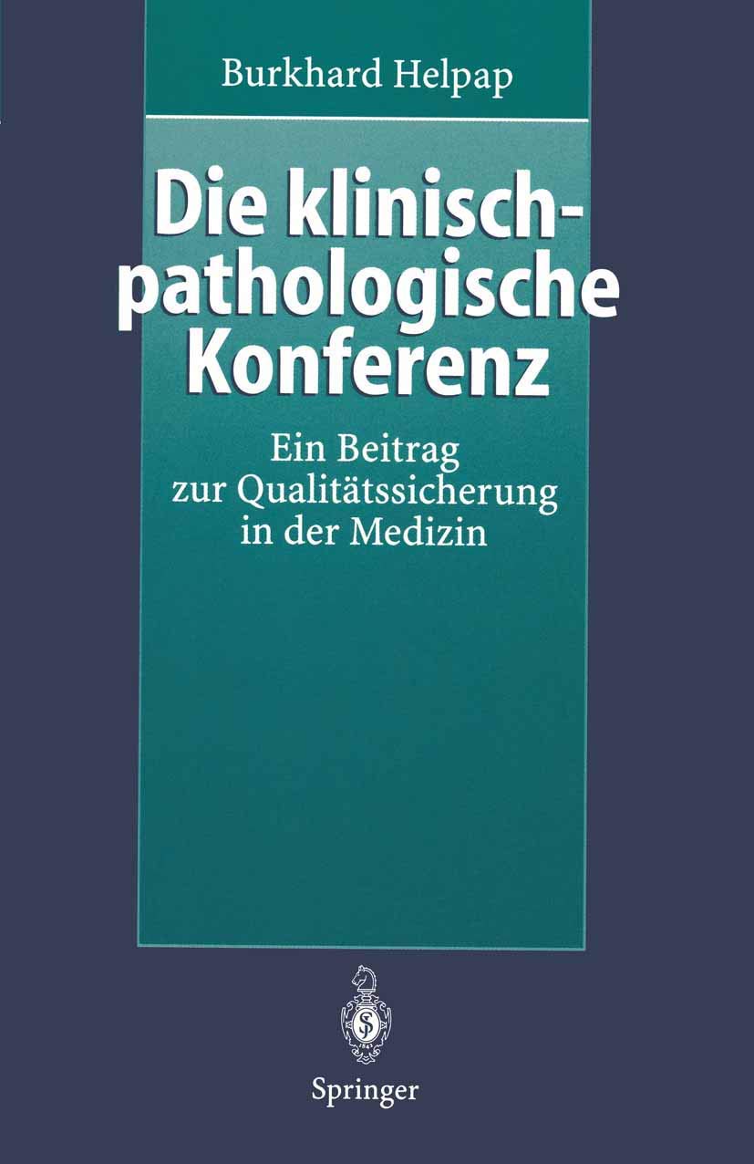 Product Image: Die klinisch-pathologische Konferenz