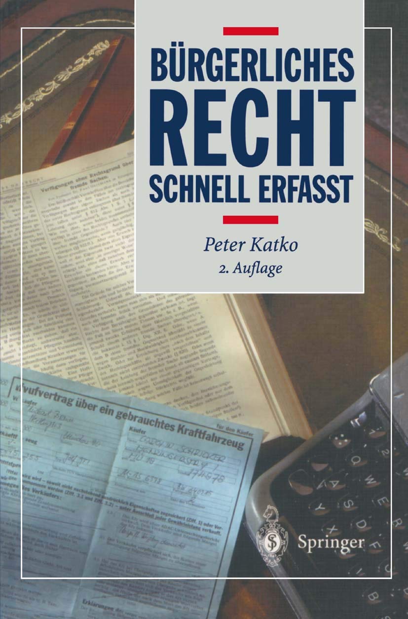 Bürgerliches Recht: Schnell erfaßt (Recht - schnell erfasst) Books