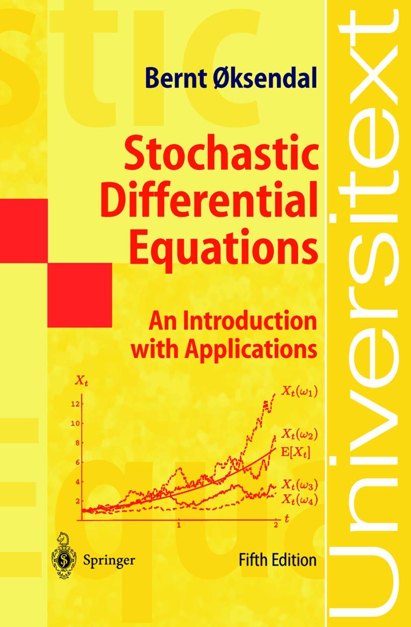 Product Image: Stochastic Differential Equations: An Introduction with Applications (Universitext)