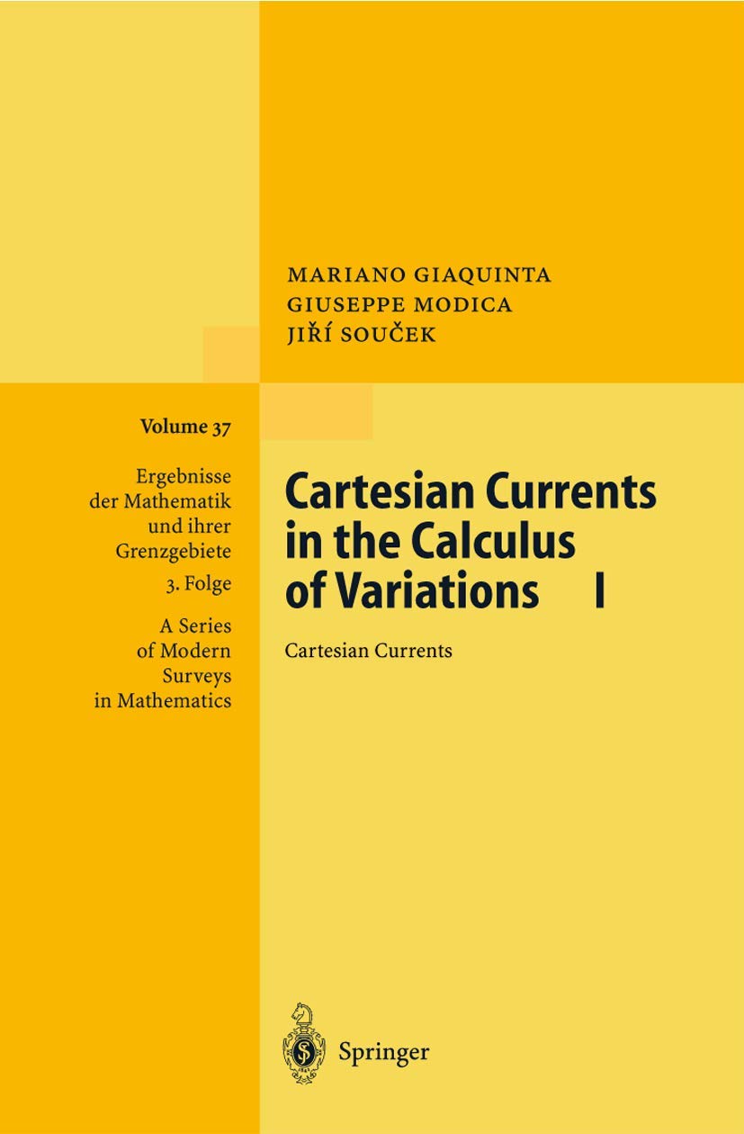 Cartesian Currents in the Calculus of Variations I book