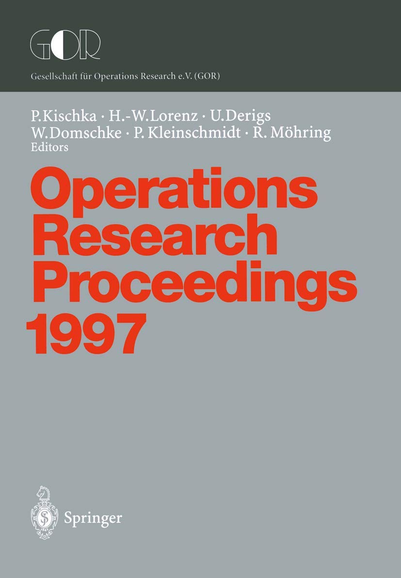 Product Image: Operations Research Proceedings 1997