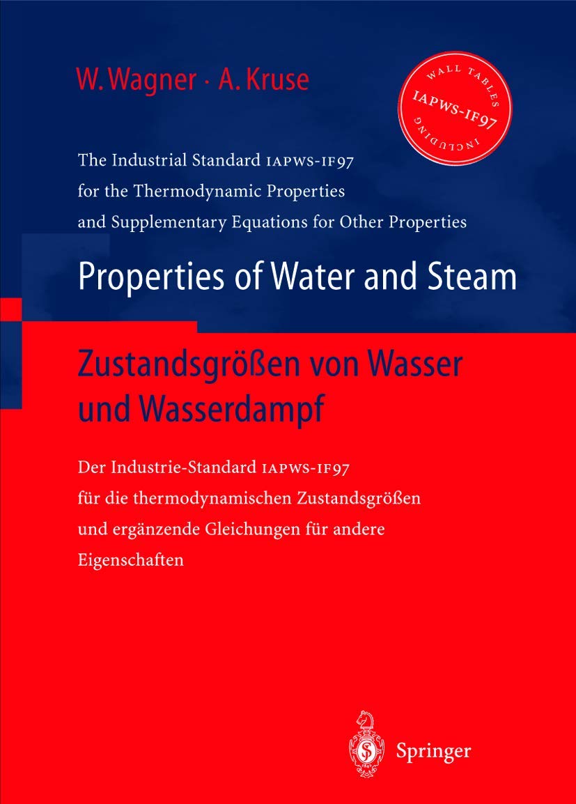 PROPERTIES OF WATER AND STEAM : ZUSTANDSGROBEN VON WASSER UND WASSERDAMPF book