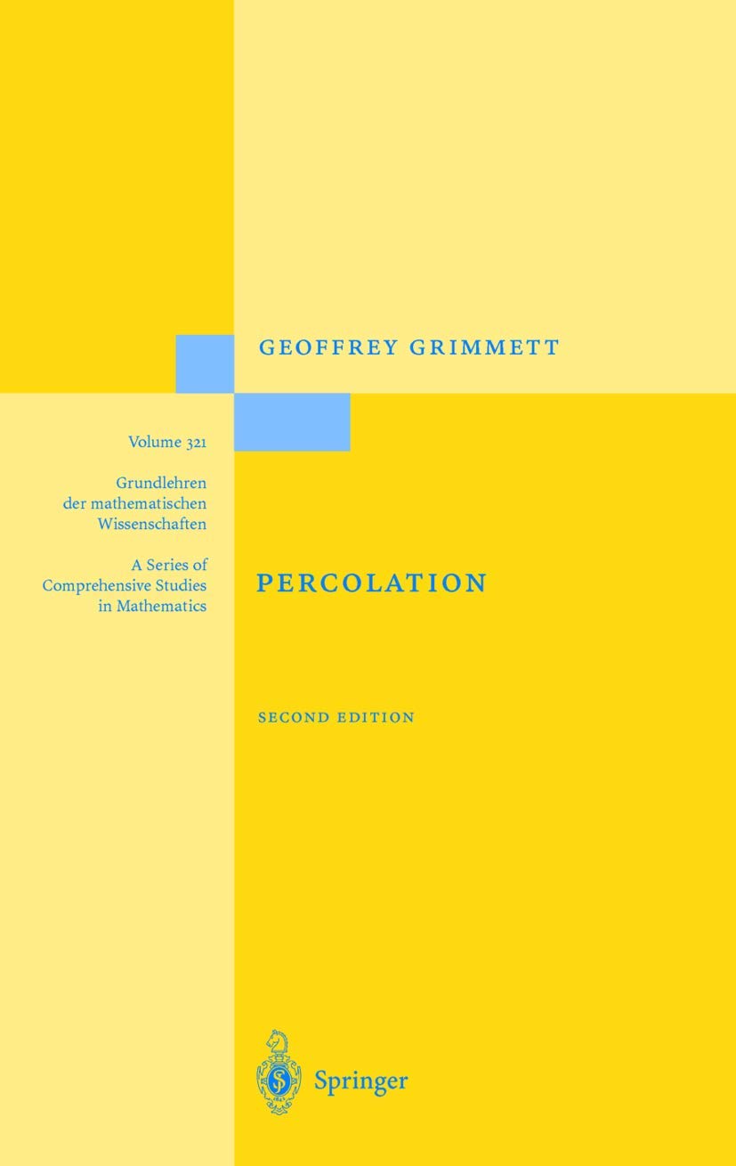 Percolation (Grundlehren der mathematischen Wissenschaften, 321, Band 321) Medicine