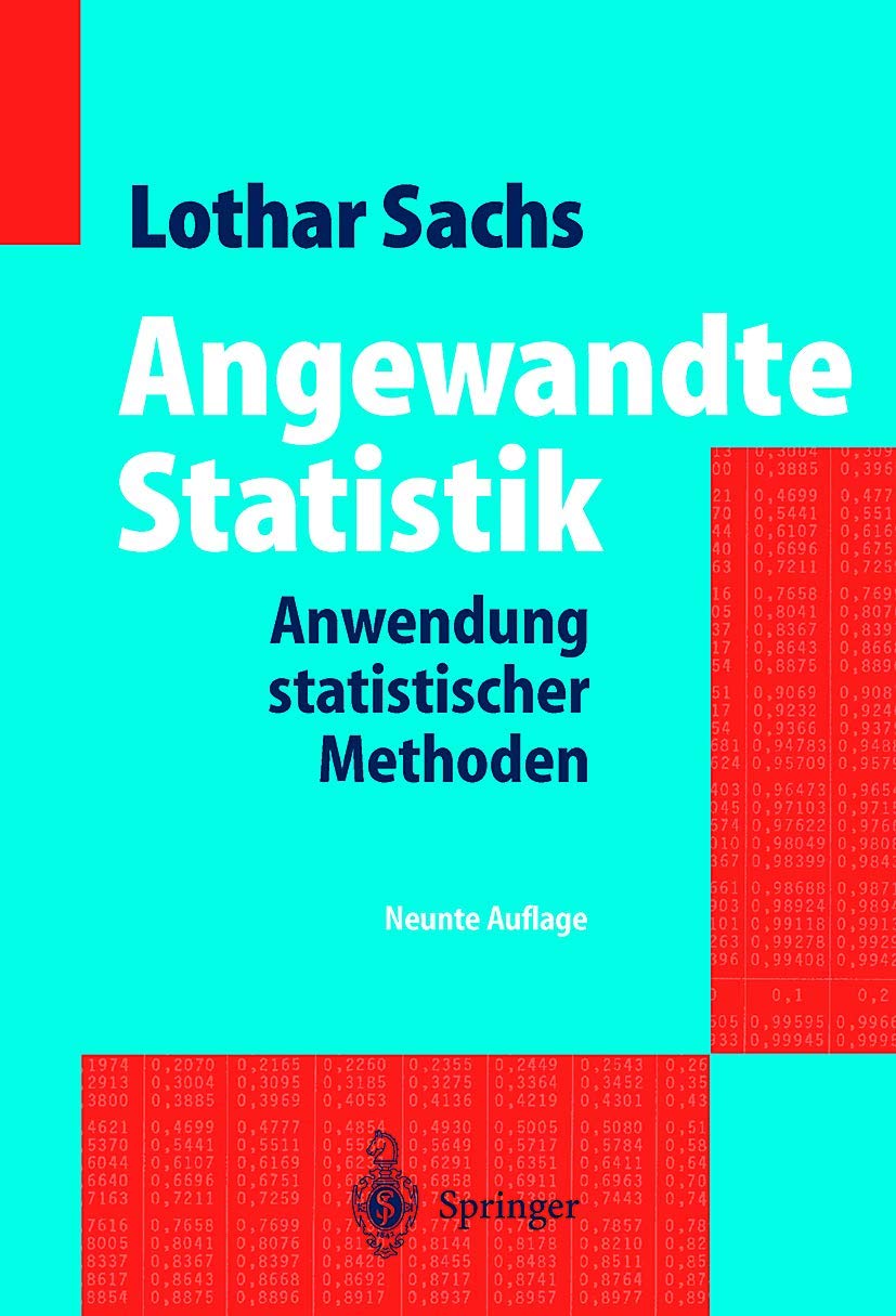 Angewandte Statistik: Anwendung statistischer Methoden Natural Sciences Books