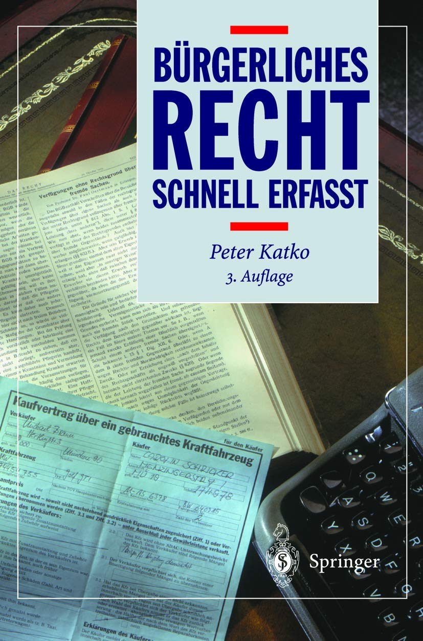 Bürgerliches Recht: Schnell erfaßt (Recht - schnell erfasst) Law