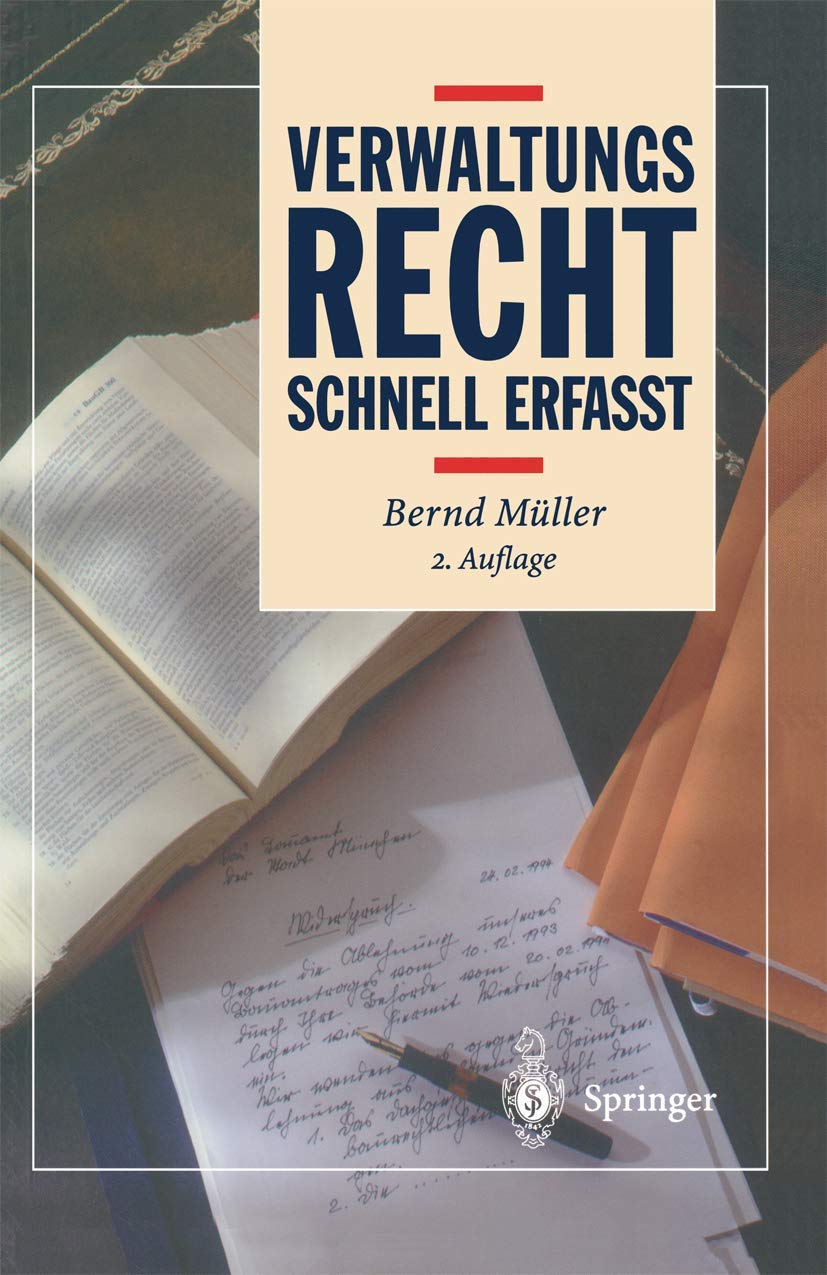 Verwaltungsrecht: Schnell erfaßt (Recht - schnell erfasst) Law