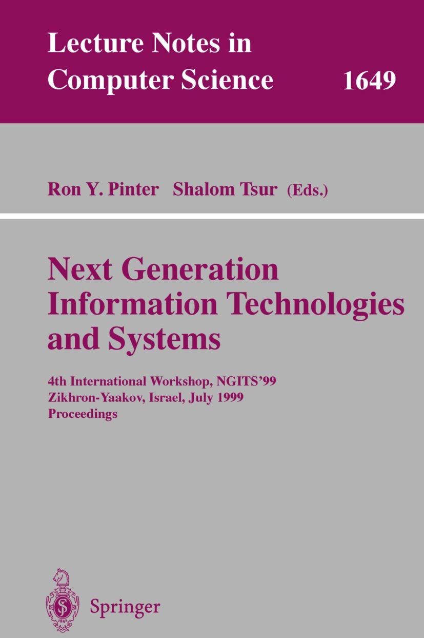 Next Generation Information Technologies and Systems Computer Science