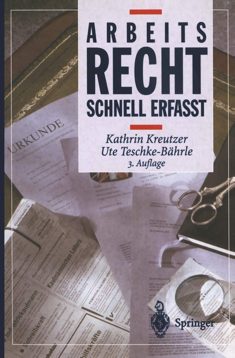 Arbeitsrecht: Schnell erfaßt (Recht - schnell erfasst) Law