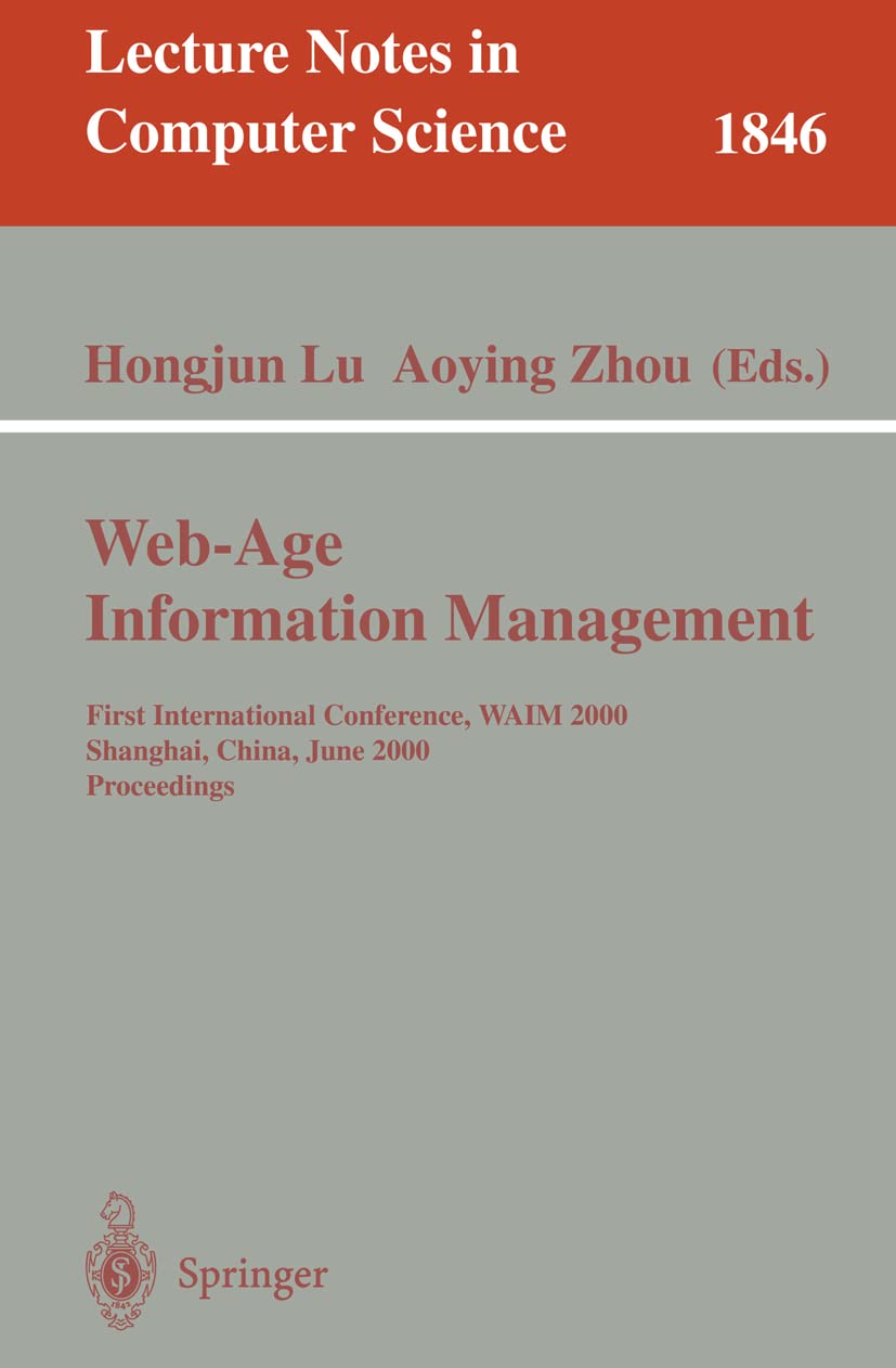 Web-Age Information Management Computer Science Books