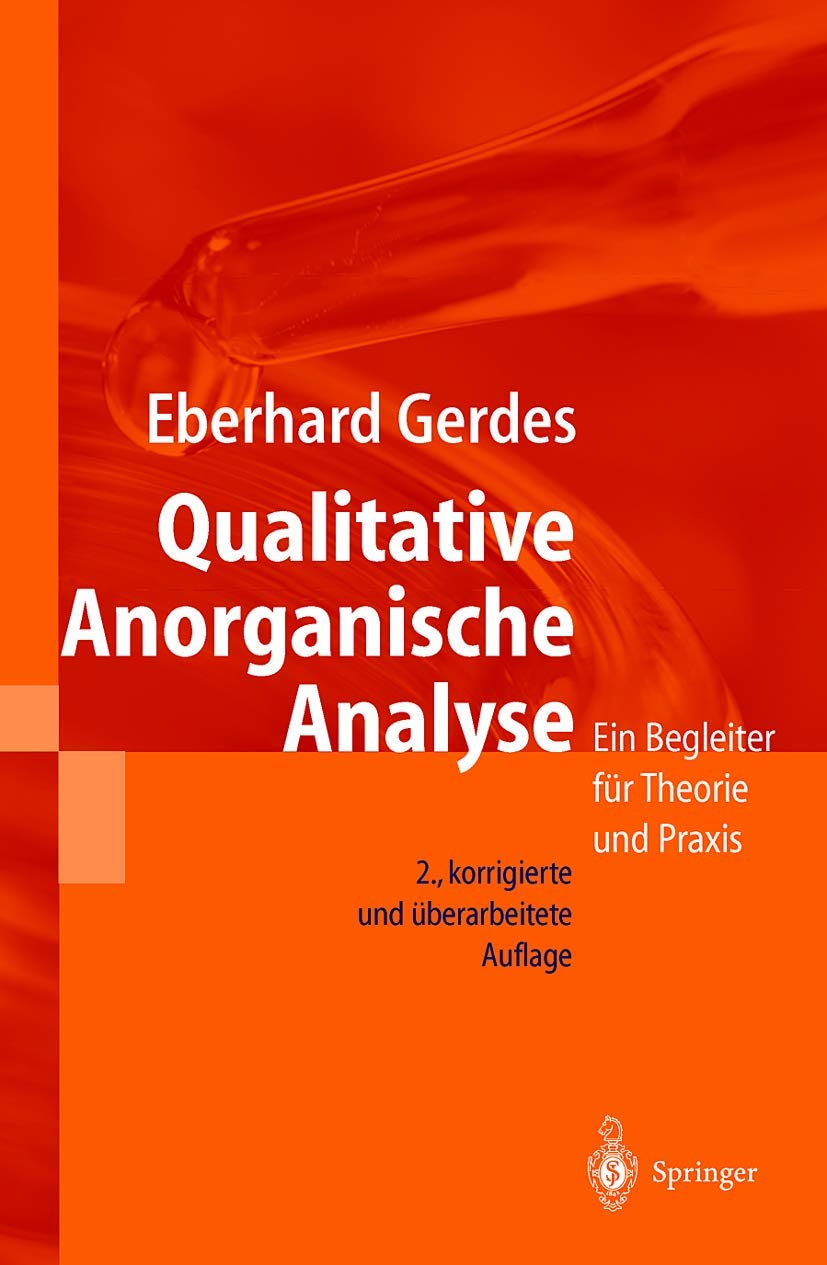 Qualitative Anorganische Analyse Medicine