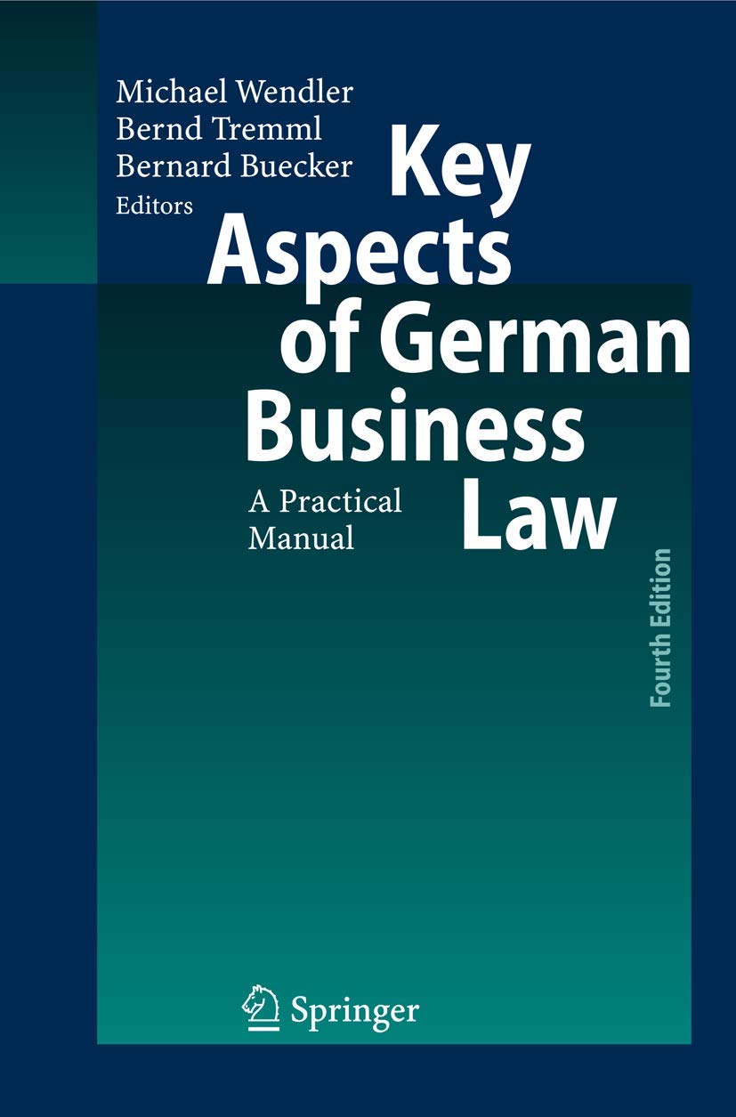 Key Aspects of German Business Law Law