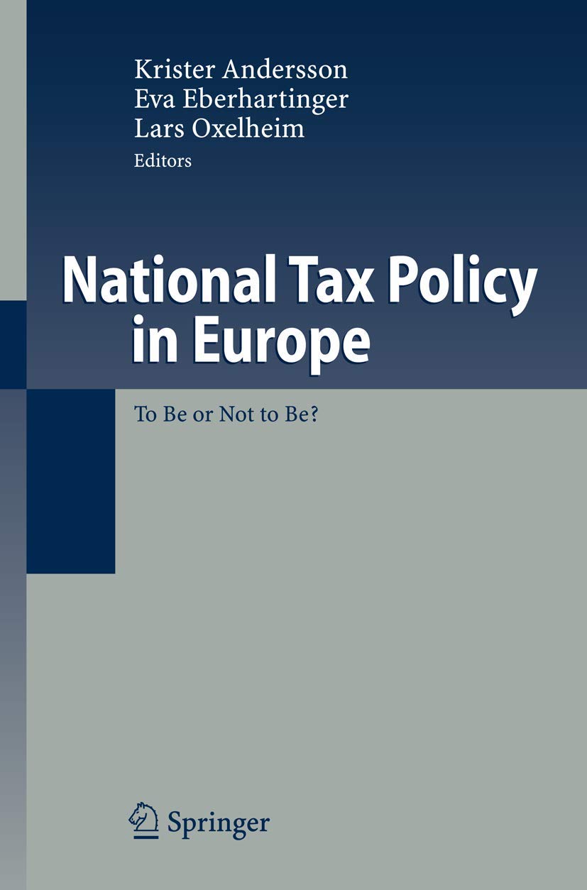 National Tax Policy in Europe book