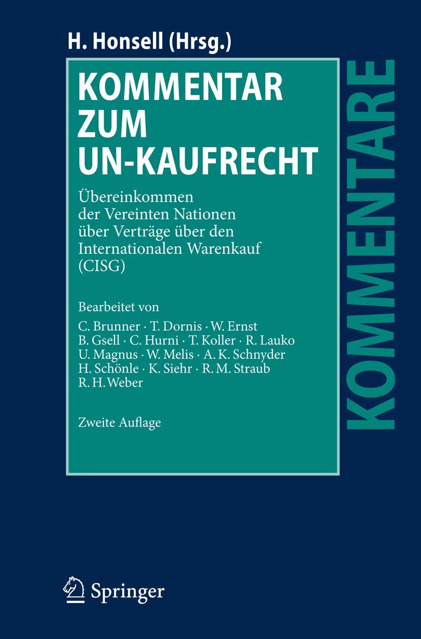 Kommentar zum UN-Kaufrecht Law
