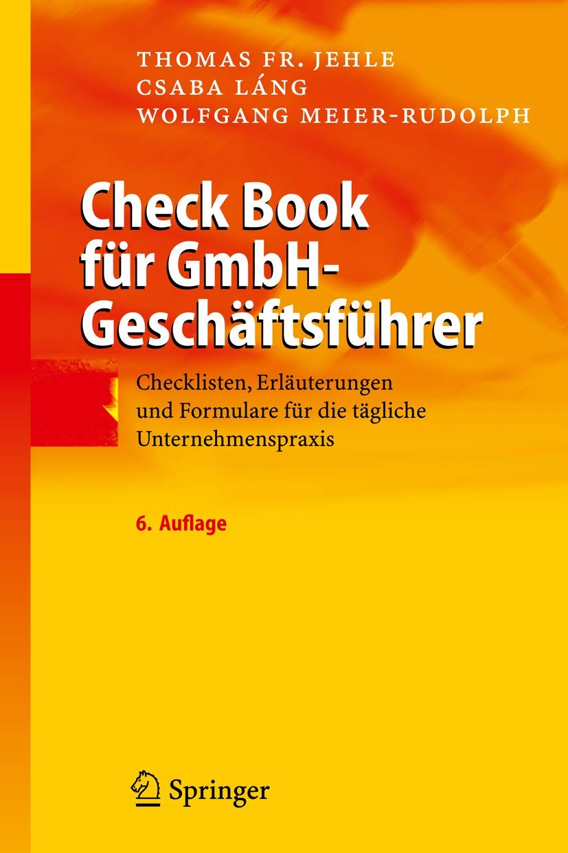 Check Book für GmbH-Geschäftsführer Law