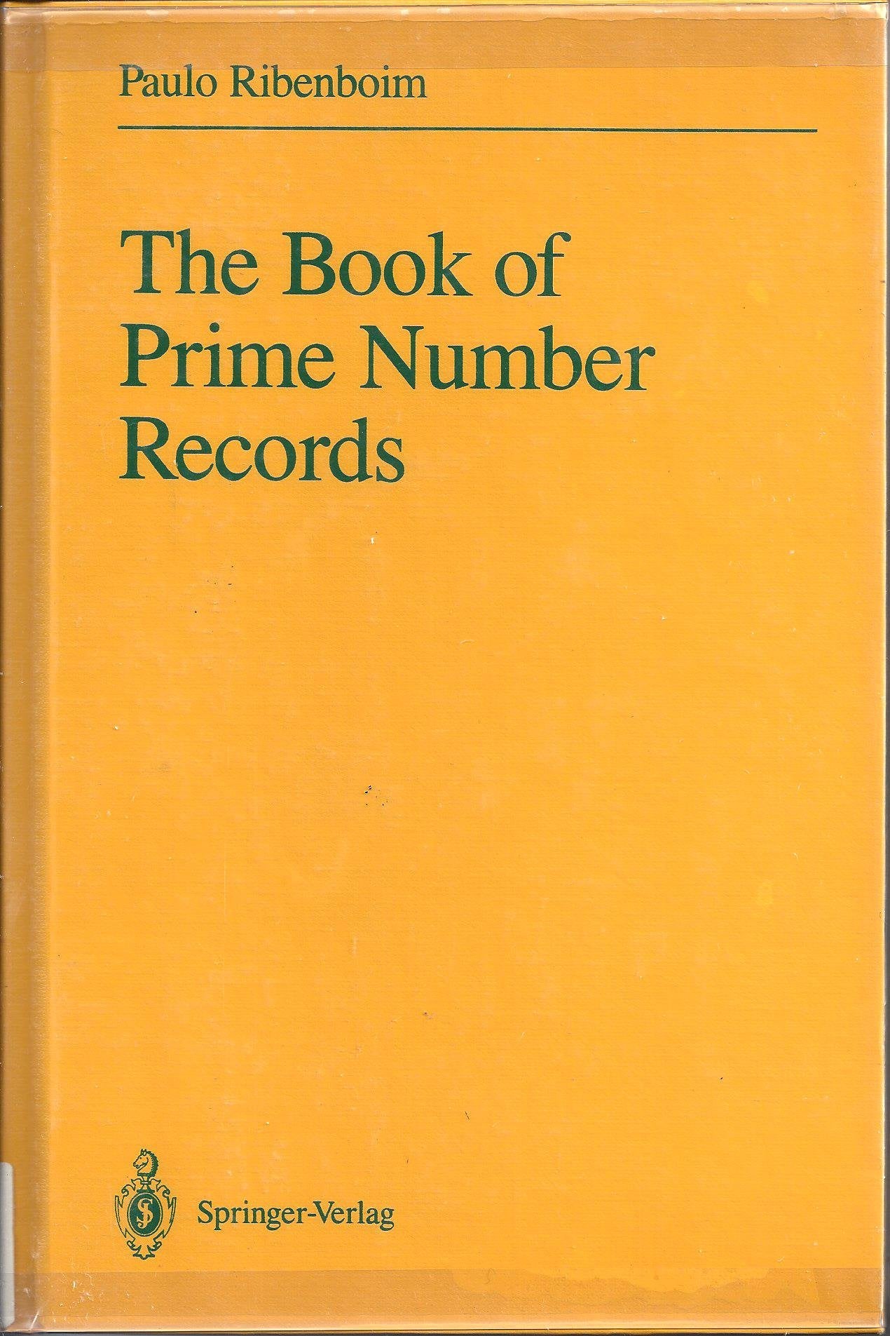 The Book of Prime Number Records Mathematics