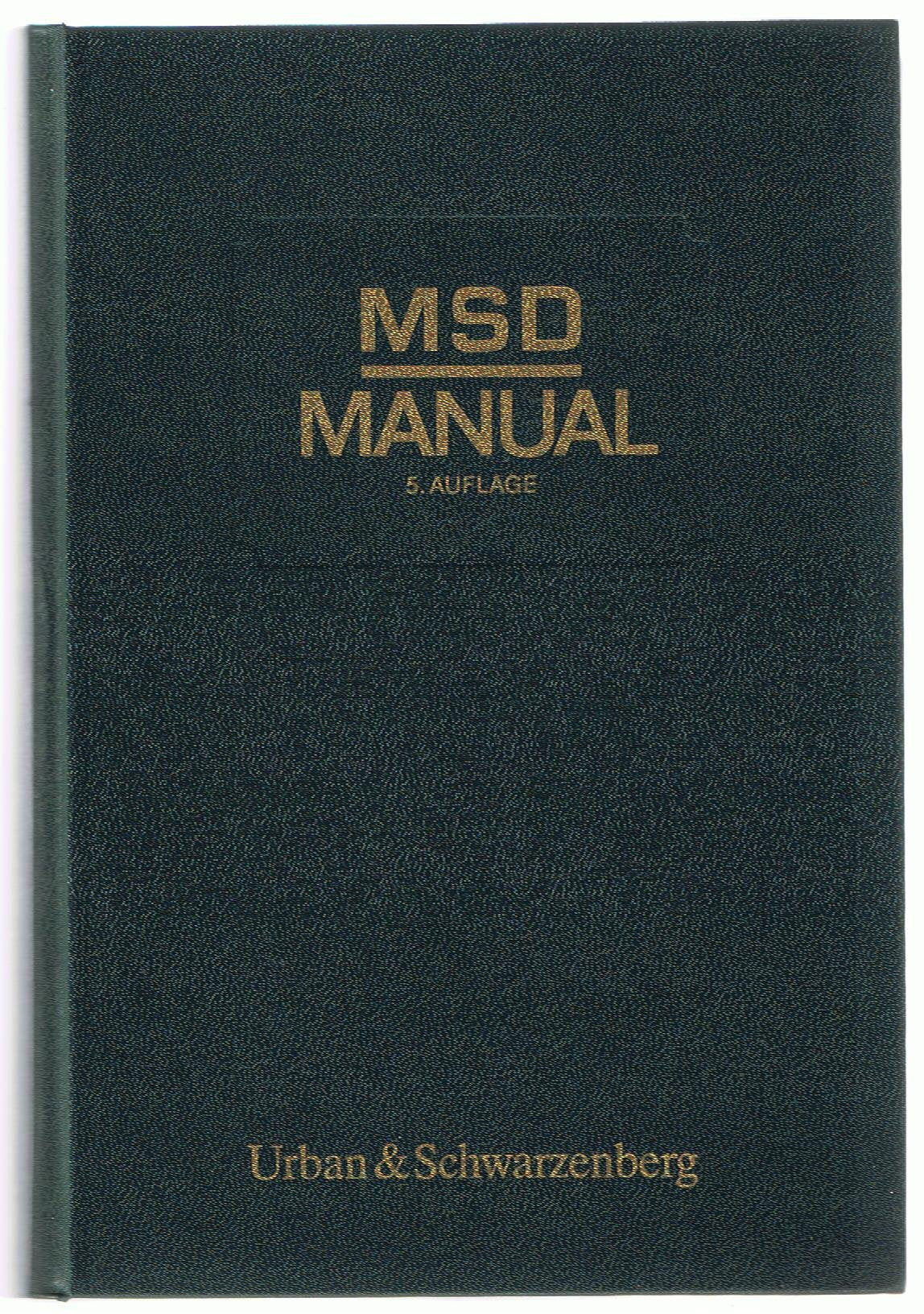 MSD- Manual der Diagnostik und Therapie. Mit Daumenregister Medicine