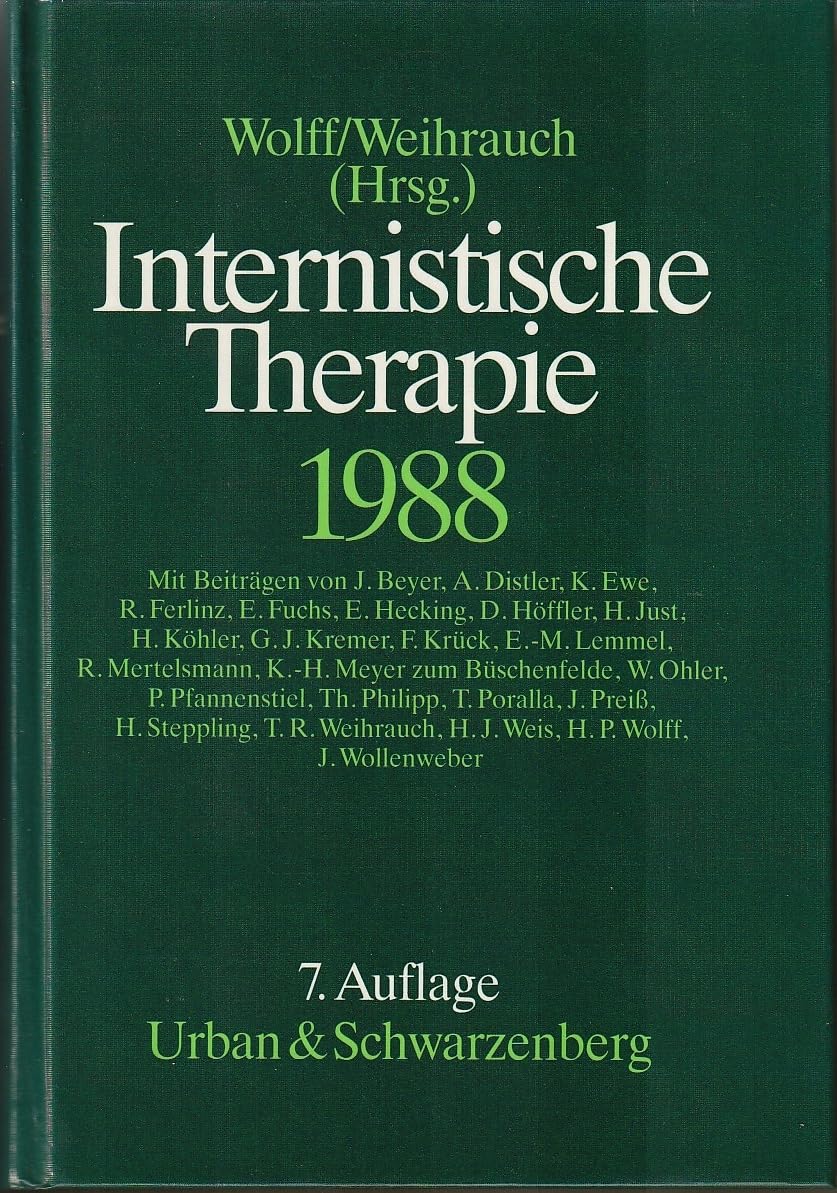 Internistische Therapie 1988 Books
