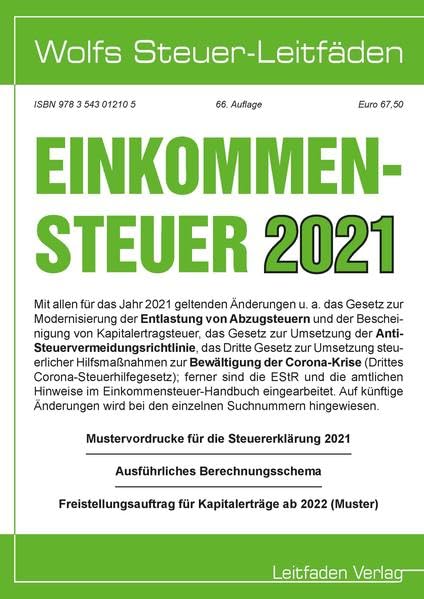 Einkommensteuer für 2021 Law