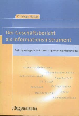 Der Geschäftsbericht als Informationsinstrument Law