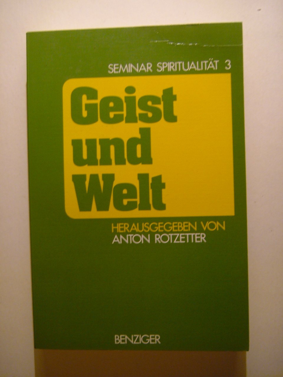 Seminar Spiritualität III. Geist und Welt. Politische Aspekte des geistlichen Lebens Books