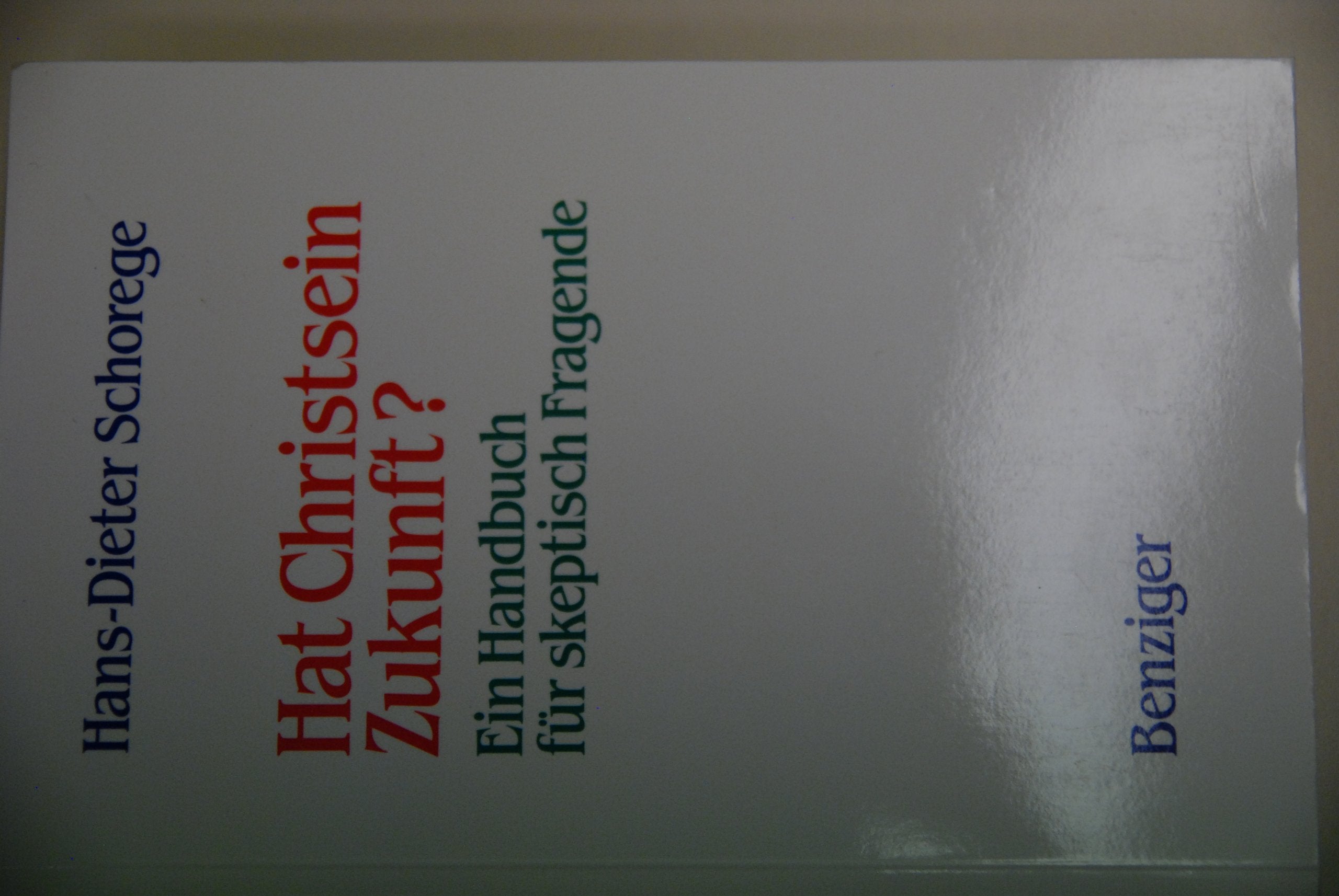 Hat Christsein Zukunft? Ein Handbuch für skeptisch Fragende Books
