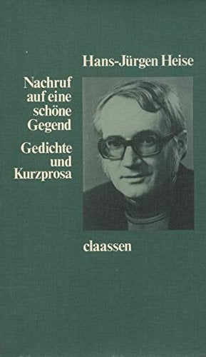 Nachruf auf eine schöne Gegend. Gedichte und Kurzprosa book