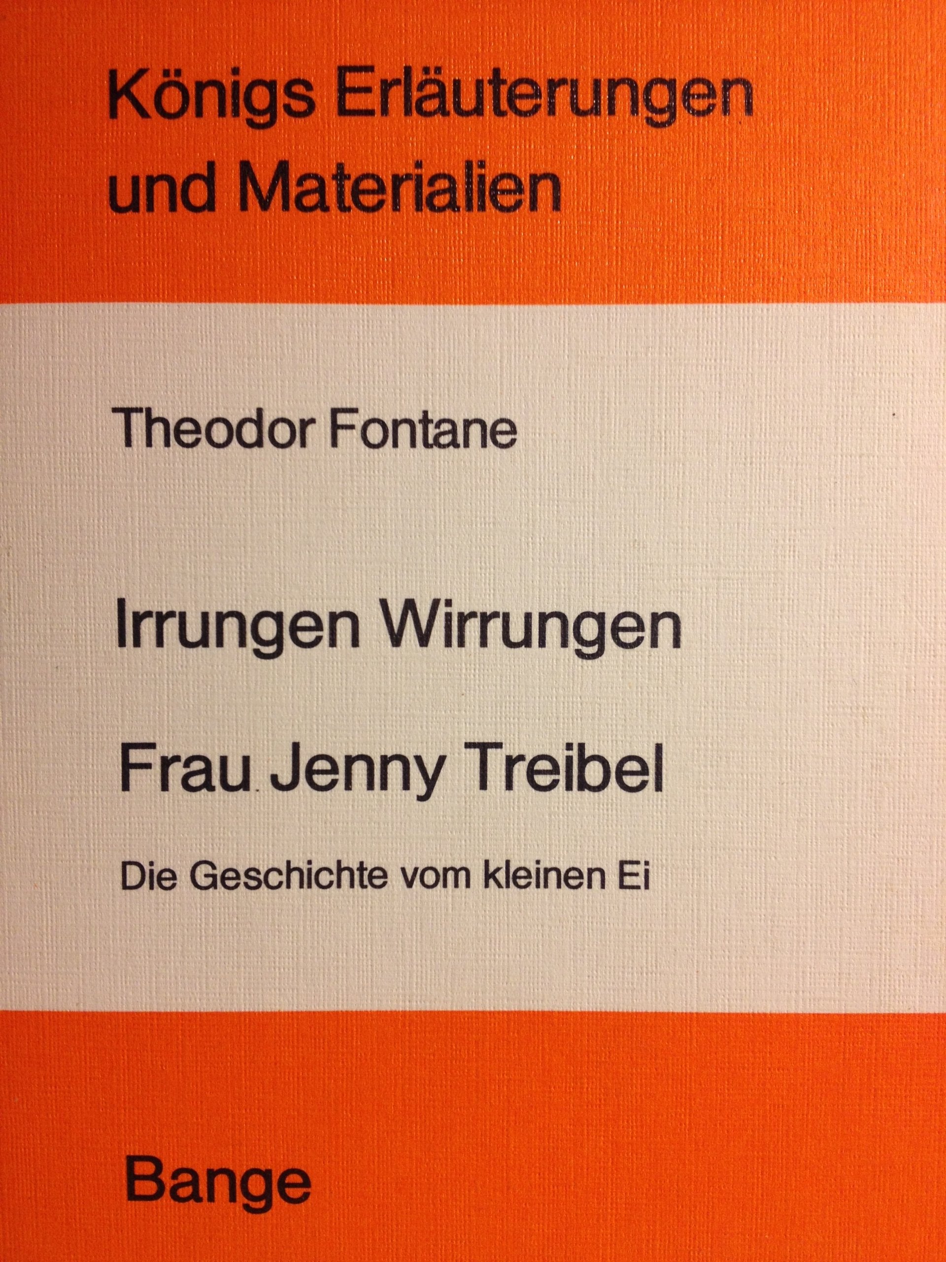 Irrungen Wirrungen Contemporary literature