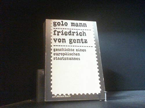 Product Image: Friedrich von Gentz.