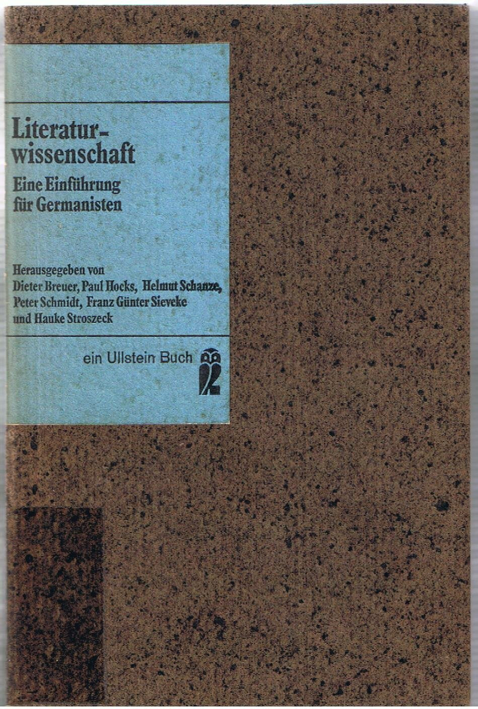 Literaturwissenschaft. Eine Einführung für Germanisten. Professional & Reference Books