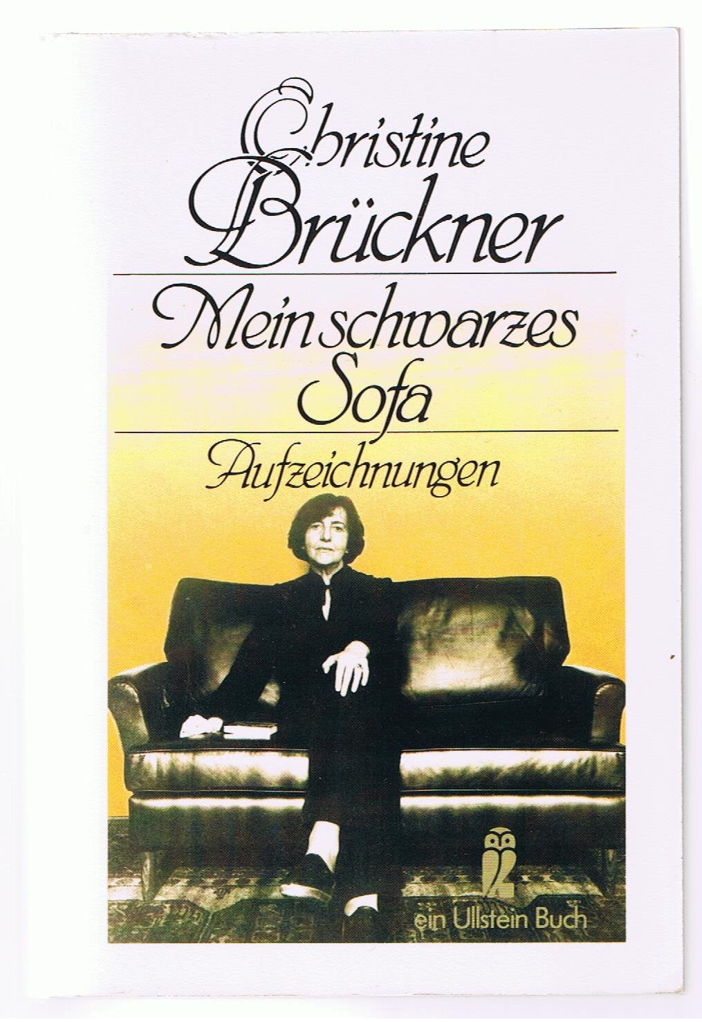 Mein schwarzes Sofa: Aufzeichnungen Essays & Short Stories