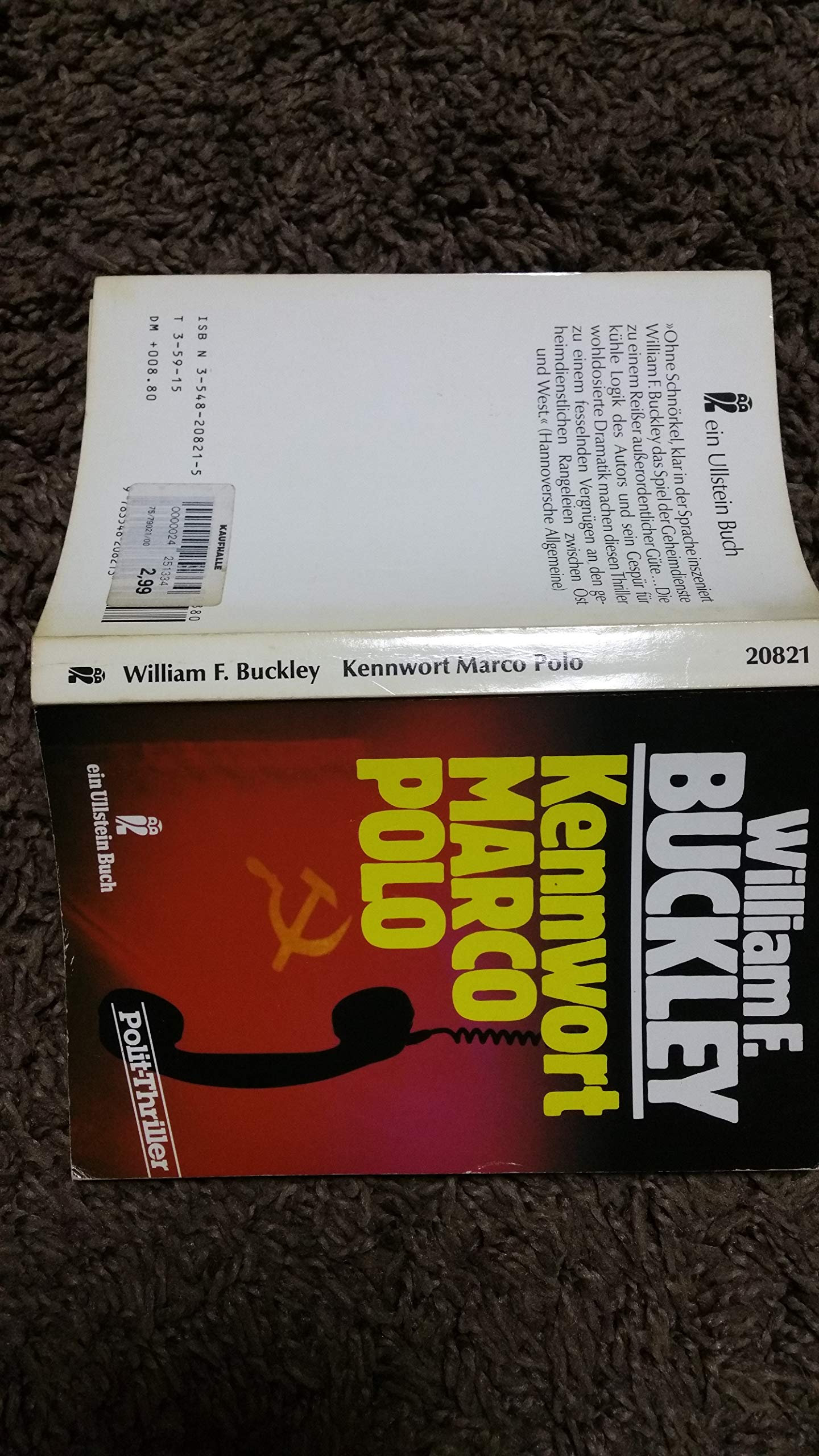 Kennwort Marco Polo. Polit- Thriller. Books