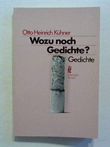Wozu noch Gedichte? Gedichte. ( Literatur heute). Books